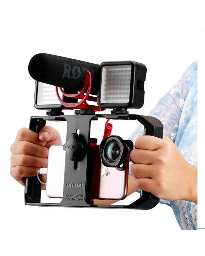 Smartphone Video Handle Rig Filmmaking Stabilizer Case
