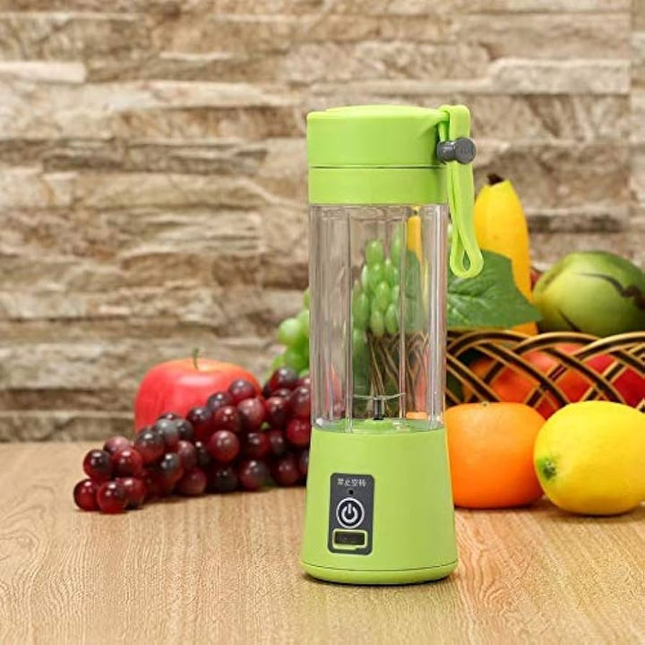 Mini Portable Usb Rechargeable Juicer Blender 6 Blades 380ml