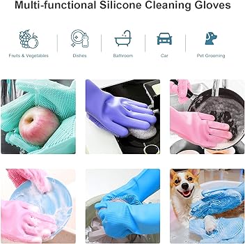 Dishwashing Cleaning Gloves Magic Silicone