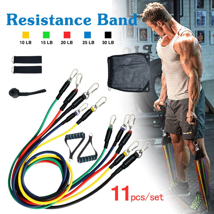 11pcs/Set Gym Resistance Band