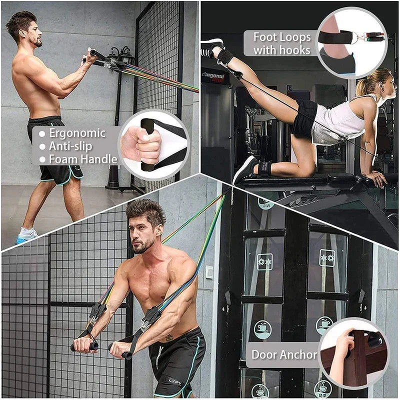 11pcs/Set Gym Resistance Band