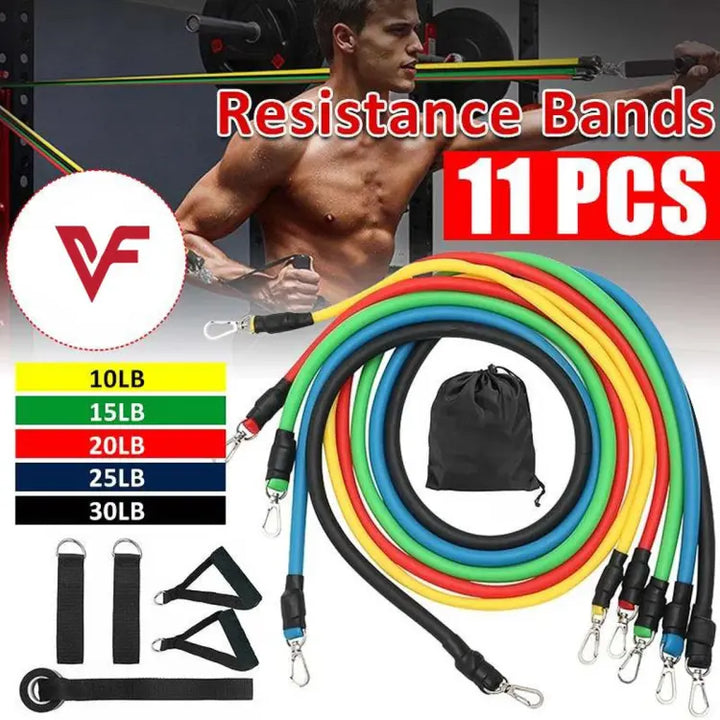 11pcs/Set Gym Resistance Band