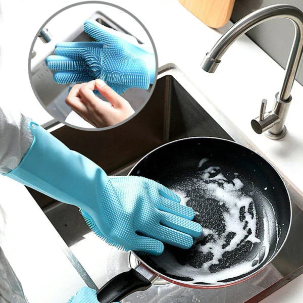 Dishwashing Cleaning Gloves Magic Silicone