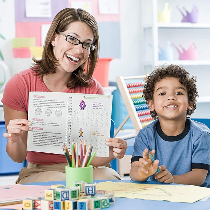 4 in 1 Kids Magic Writing Book 📚✏️