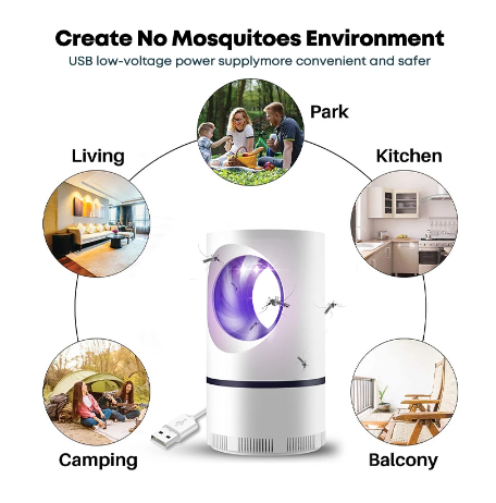 USB Powered Electric Photocatalytic Anti Mosquito Killer Lamp