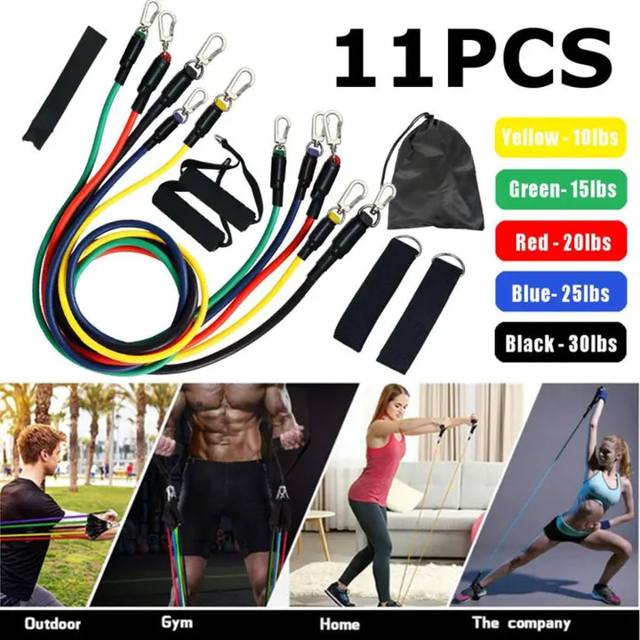 11pcs/Set Gym Resistance Band