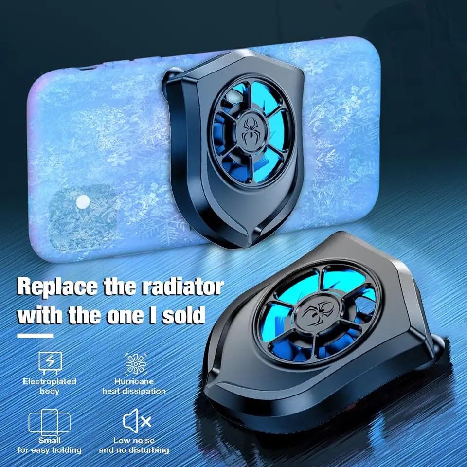 Mobile Phone Radiator Universal Phone Cooler Fan Suction Cup Holder Heat Sink