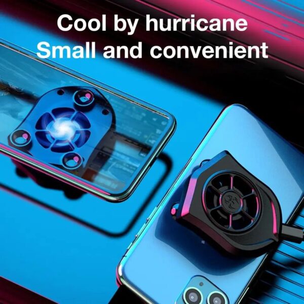 Mobile Phone Radiator Universal Phone Cooler Fan Suction Cup Holder Heat Sink