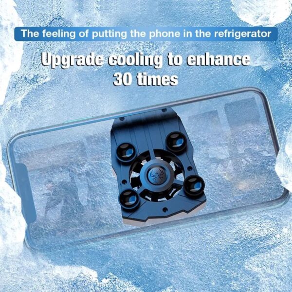 Mobile Phone Radiator Universal Phone Cooler Fan Suction Cup Holder Heat Sink