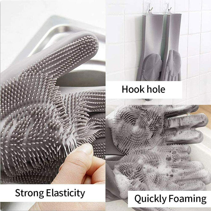 Dishwashing Cleaning Gloves Magic Silicone